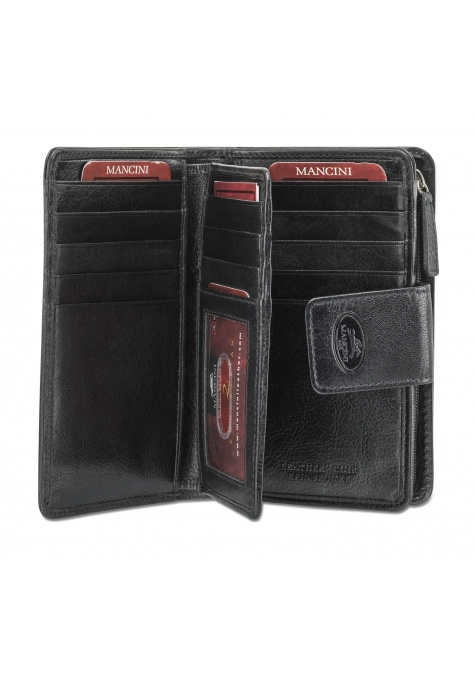 Mancini / Leather wallets for Men and Women / Women’s Wallets / LADIES’ RFID SECURE MEDIUM ...